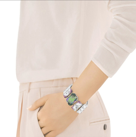 Rare Swarovski Crystal Gisele Necklace Bracelet Set - Picture 4 of 7